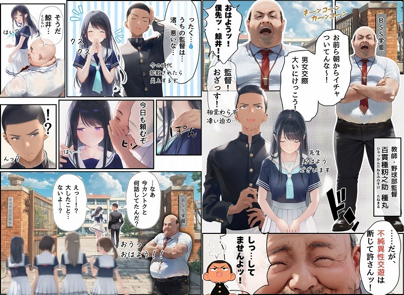 想いを寄せていた幼馴染みが中年メタボ教師と肉体関係だった件 ページ3