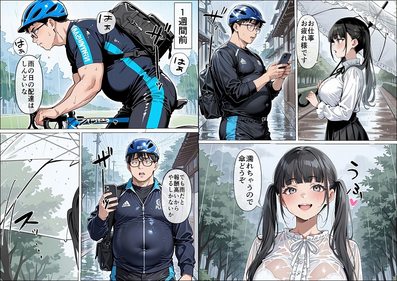 Uberの配達先で推しコンカフェ嬢が彼氏とヤってた話 ページ4