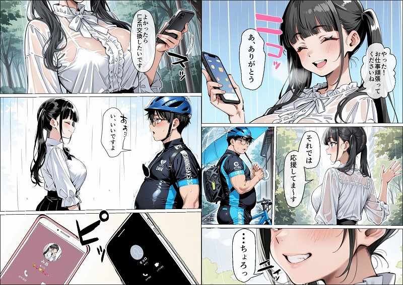 Uberの配達先で推しコンカフェ嬢が彼氏とヤってた話 ページ6