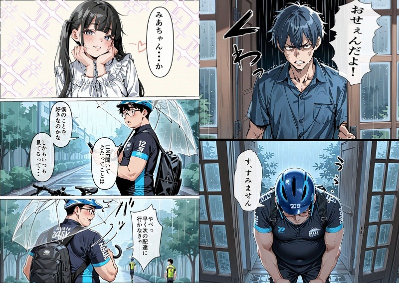 Uberの配達先で推しコンカフェ嬢が彼氏とヤってた話 ページ7