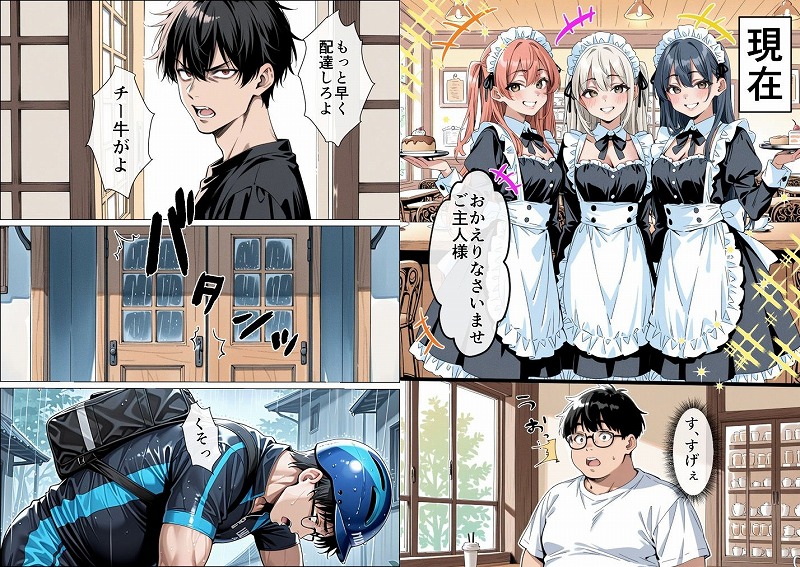 Uberの配達先で推しコンカフェ嬢が彼氏とヤってた話 ページ8